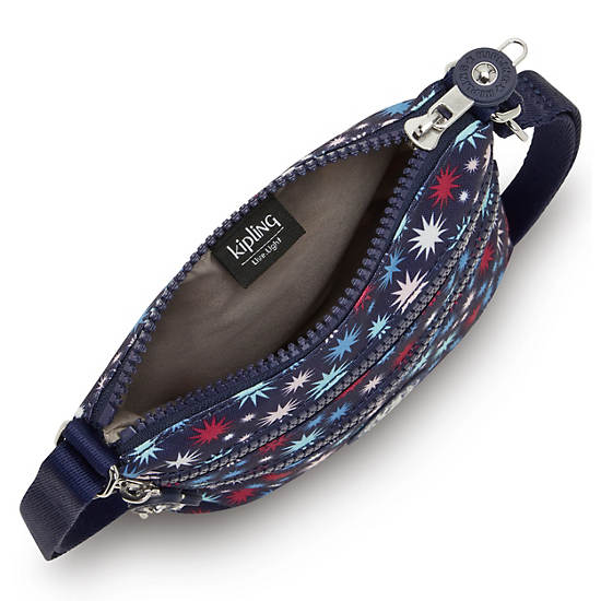 Kipling Alvar Extra Small Printed Mini Veske Blå | NO 1902ZU